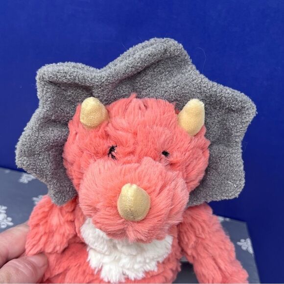 Mary Meyer Putty Nursery Dino 11” Plush Triceratops - Picture 2 of 9